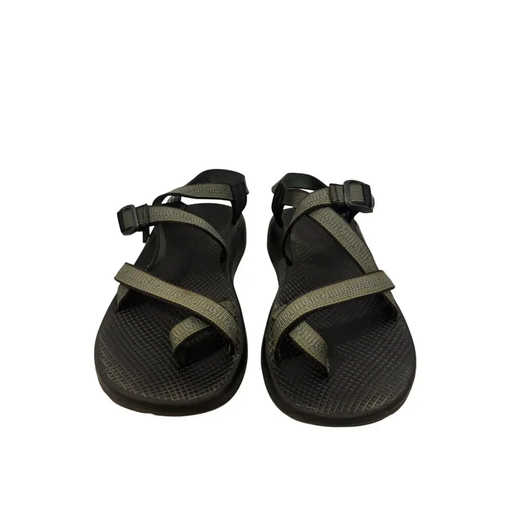 Chaco Sandals Mens 11 Olive Green Z/2 Classic Sport Toe Loop Vibram Adjustable